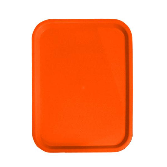 Omcan 80097 12" x 16" Orange Fast Food Tray