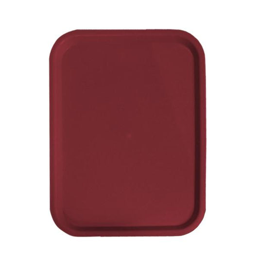 Omcan 80099 12" x 16" Burgundy Fast Food Tray