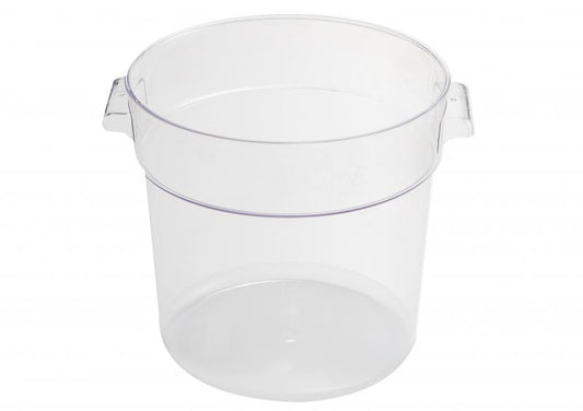 Omcan 80200 22 Qt Clear Round Polycarbonate Food Storage Container