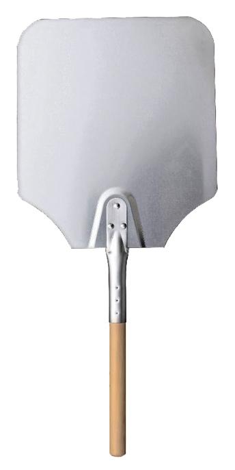 Omcan 80249 12" x 14" Aluminum Pizza Peel with 12" Wood Handle