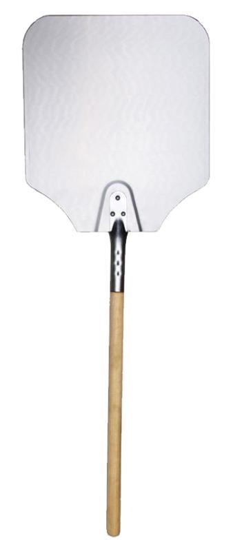 Omcan 80250 12" x 14" Aluminum Pizza Peel with 22" Wood Handle