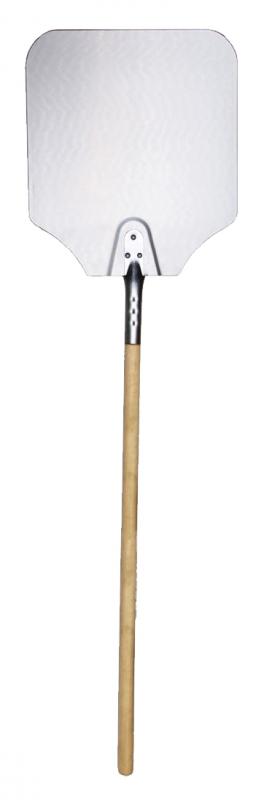 Omcan 80251 12" x 14" Aluminum Pizza Peel with 38" Wood Handle