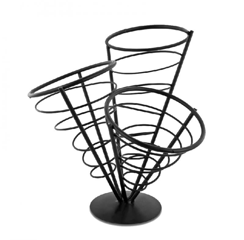 Omcan 80256 3 Cones French Fry Holder