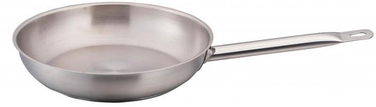 Omcan 80450 14" Stainless Steel Fry Pan with Help Handle