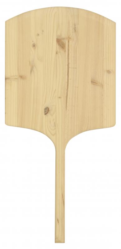 Omcan 80609 20" x 22" Natural Wooden Pizza Peel with 42" Over-all Length