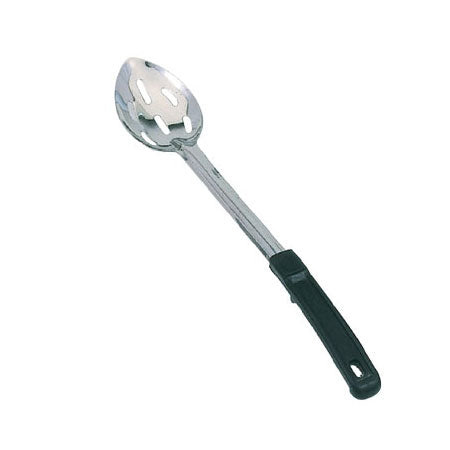 Omcan 80735 15" Stainless Steel Slotted Basting Spoon with Stop-Hook Handle