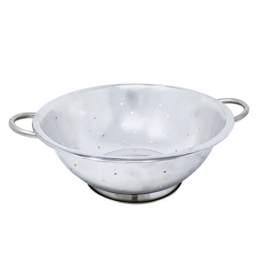 Omcan 80740 8 Qt Stainless Steel Colander with Base and Handles