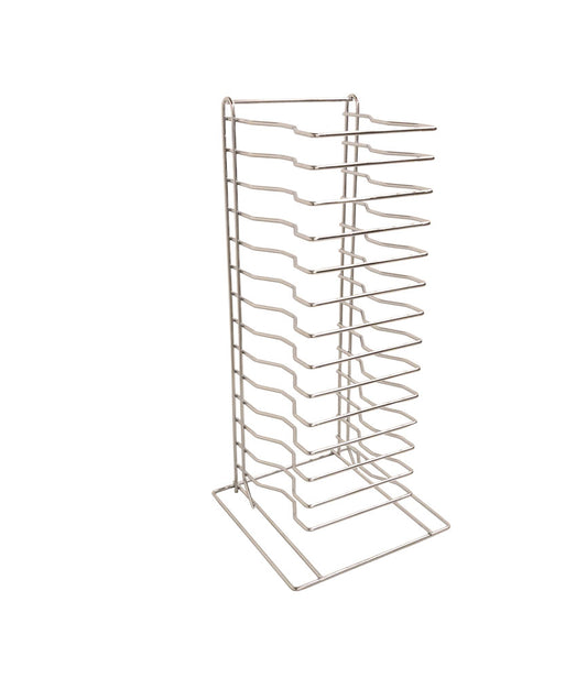 Omcan 80935 Chrome 15-Slot Steel Pizza Pan Rack