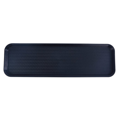 Omcan 81101 9" x 30" Black ABS Plastic Food and Produce Display / Merchandising Tray