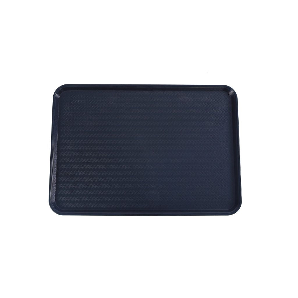 Omcan 81102 18" x 26" Black ABS Plastic Food and Produce Display / Merchandising Tray