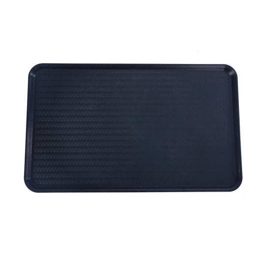 Omcan 81103 18" x 30" Black ABS Plastic Food and Produce Display / Merchandising Tray