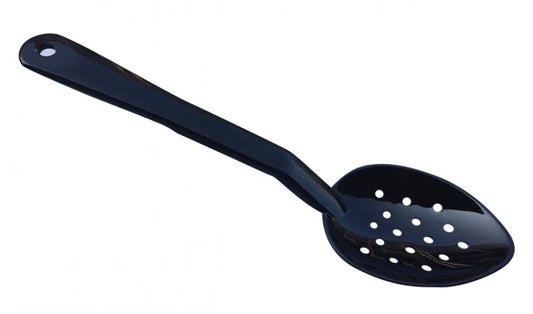 Omcan 85096 13" Black Polycarbonate Perforated Serving Spoon