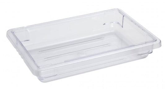 Omcan 85115 12" x 18" x 3.5" Clear Rectangular Polycarbonate Food Storage Container