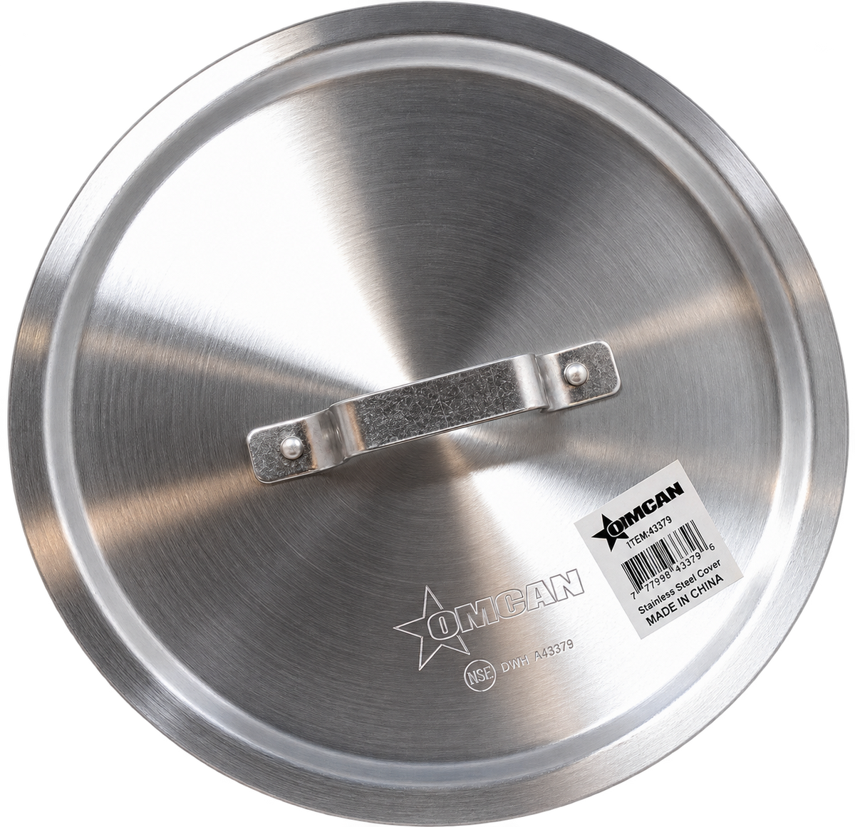 Omcan 43379 1.5mm Aluminum Cover for 8 Qt Saute Pan and 12 Qt Sauce Pot