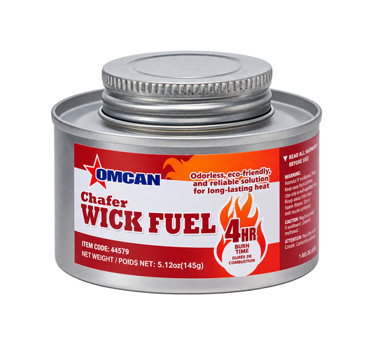 Omcan 44579 4 Hour Wick Chafing Dish Fuel with Safety Twist Cap