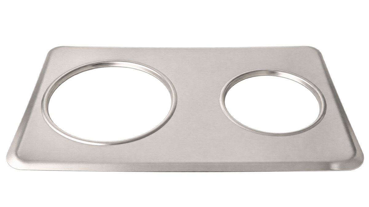 Omcan 44852 Adapter Plates - Fit (1) 4 Qt and (1) 7 Qt Steam Table Insets