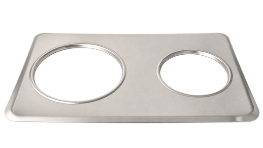Omcan 44852 Adapter Plates - Fit (1) 4 Qt and (1) 7 Qt Steam Table Insets