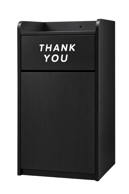 Omcan 46584 Black Trash Receptacle for 36-Gallon Bin