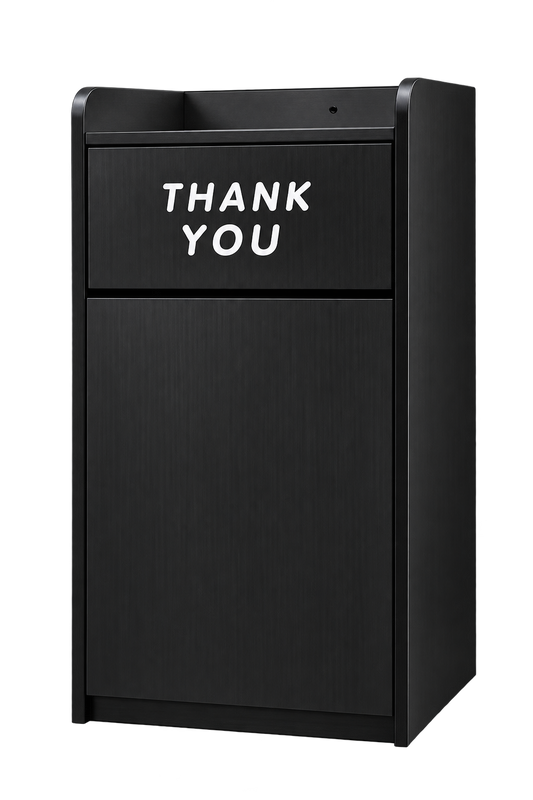 Omcan 46584 Black Trash Receptacle for 36-Gallon Bin
