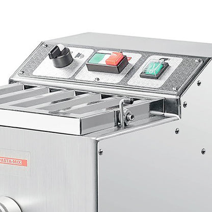 Omcan 49117 26.5 lb/hr (12 kg/hr) Stainless Steel Body Countertop Trento TR75/E Pasta Machine