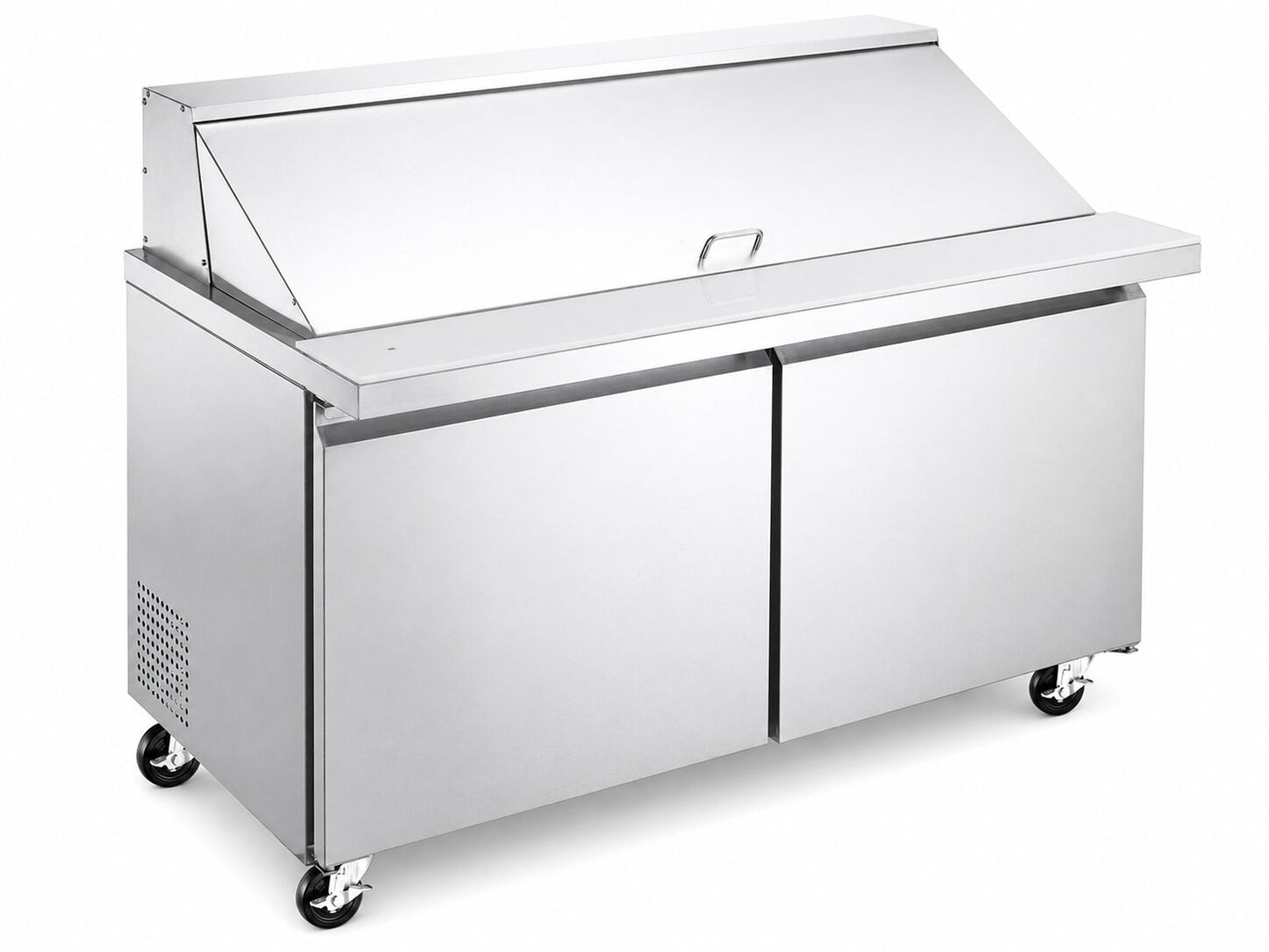Omcan 50047 60" 2-Door Refrigerated Prep Table