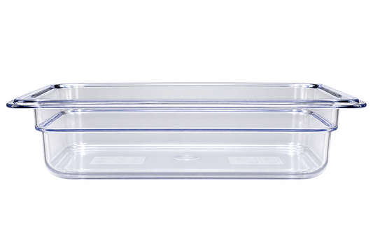 Omcan 80044 1/4 Clear Polycarbonate Food Pan with 2 1/2" Deep