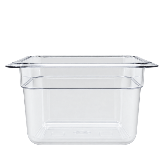 Omcan 80040 1/6 Clear Polycarbonate Food Pan with 3 15/16" Deep