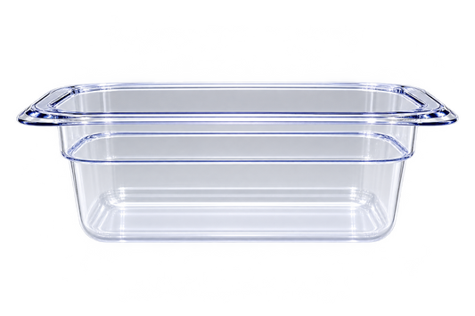 Omcan 80043 1/9 Clear Polycarbonate Food Pan with 2 1/2" Deep