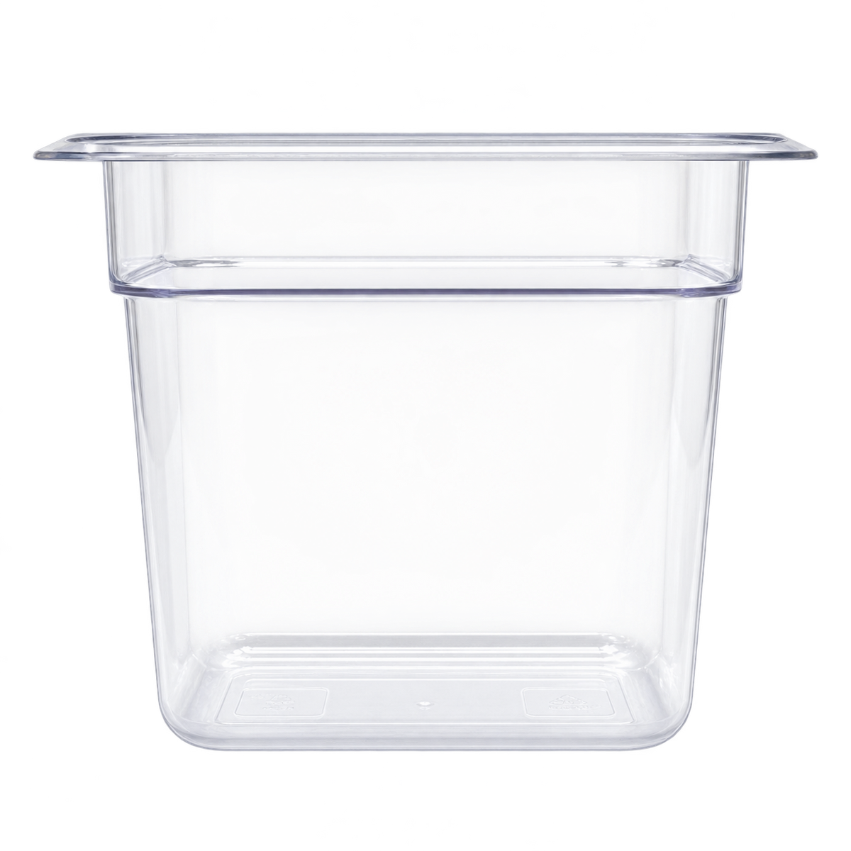 Omcan 80048 1/6 Clear Polycarbonate Food Pan with 5 14/16" Deep
