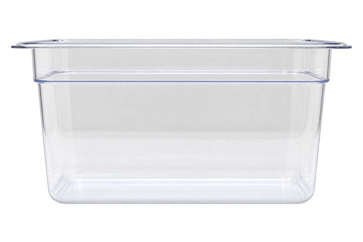 Omcan 80051 1/9 Clear Polycarbonate Food Pan with 3 15/16" Deep