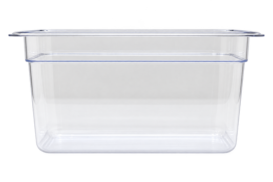 Omcan 80051 1/9 Clear Polycarbonate Food Pan with 3 15/16" Deep