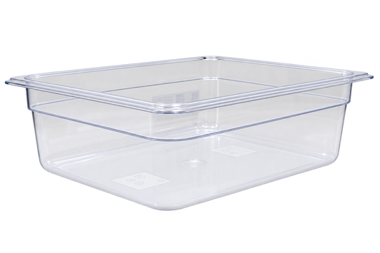 Omcan 80055 Half-size Clear Polycarbonate Food Pan with 3 15/16" Deep
