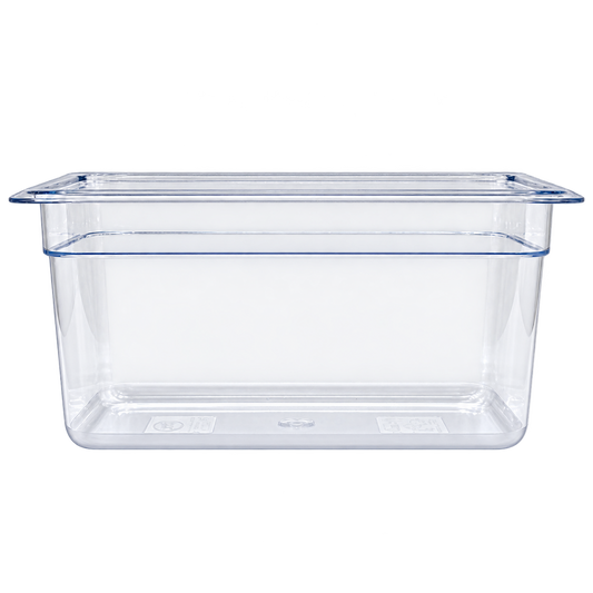Omcan 80059 1/3 Clear Polycarbonate Food Pan with 5 14/16" Deep