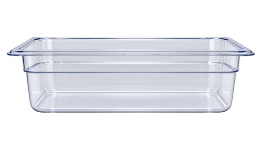 Omcan 80062 1/4 Clear Polycarbonate Food Pan with 3 15/16" Deep