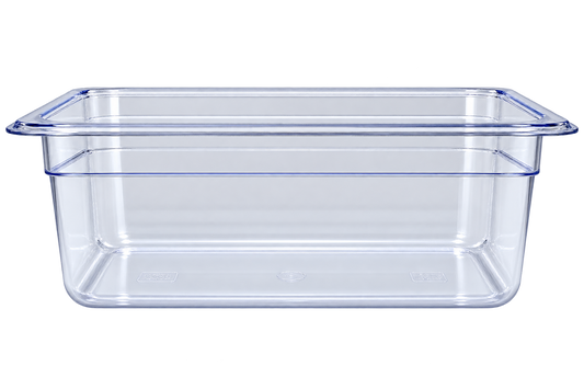 Omcan 80064 Half-size Clear Polycarbonate Food Pan with 5 14/16" Deep