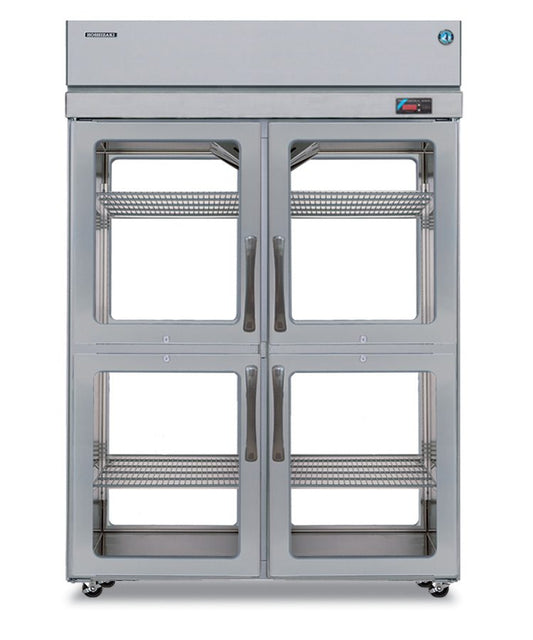 Hoshizaki PTR2SSB-HGHG Two Section Half Stainless Steel Doors with Lock Upright Pass Thru Refrigerator