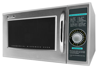Sharp R-21LCFS 1 cu. ft. Stainless Steel Medium Duty Microwave Oven