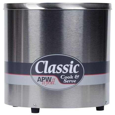 APW Wyott RCW-7 7 Qt Round Countertop Cooker/Server