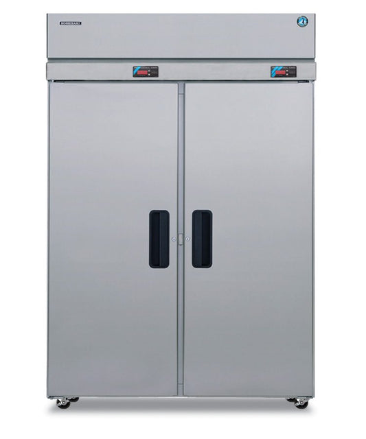 Hoshizaki RFH2-SSB Dual Temperature Two Section Full Stainless Door with Lock Upright Refrigerator and Freezer