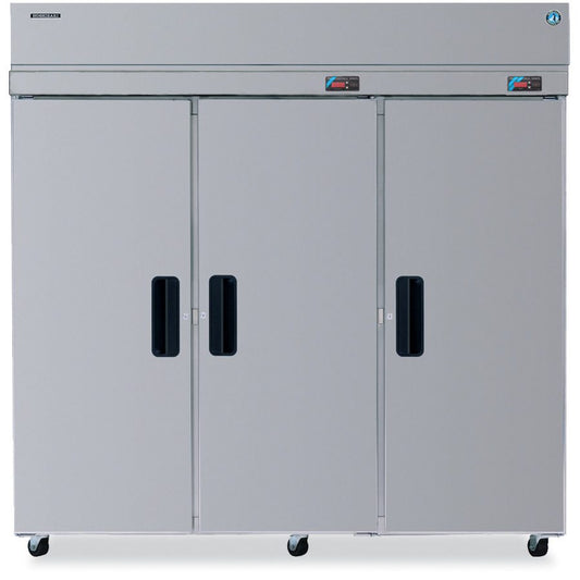 Hoshizaki RFH3-SSB Dual Temperature Three Section Full Stainless Door with Lock Upright Refrigerator and Freezer