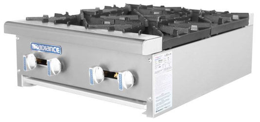 Radiance TAHP-24 24" Gas Four Burner Countertop Hot Plate