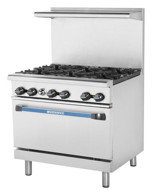 Radiance TAR-6 36" Six Burner Gas Range with Standard Oven