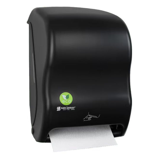 San Jamar T1400REBK Black Eco Sensor Smart Roll Towel