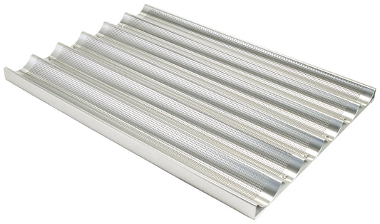 Winco ABPN-6 6-Slots Aluminum Baguette Pan