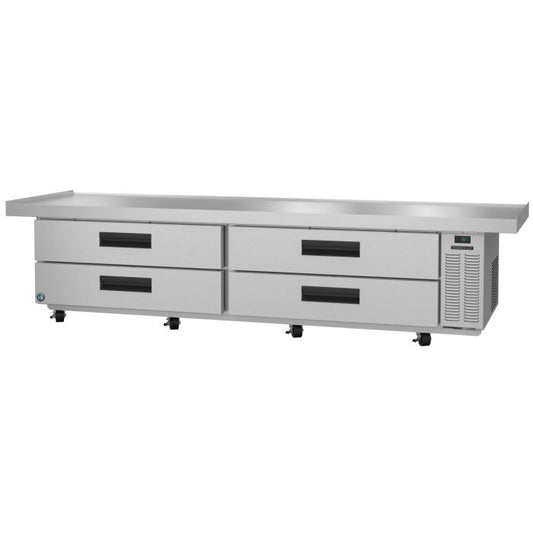 Hoshizaki CR110A Two Section Stainless Drawers Chef Base Prep Table Refrigerator