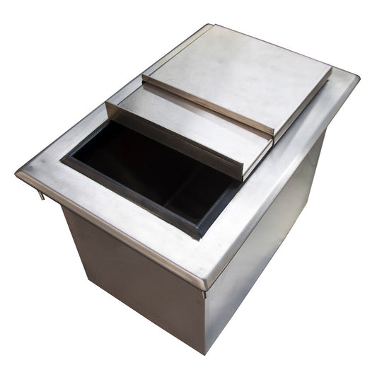 BK Resources BK-DIBL-3620 Stainless Steel Single Comp Dropin Ice Bin w/Lid 36"x20"