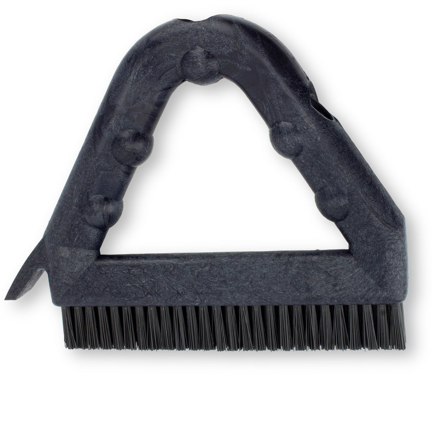 Carlisle 41323EC03 9" Black Spart Color Coded Tile and Grout Brush