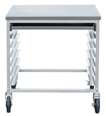 Omcan 44722 28.25" x 18" x 30" Aluminum Meat Slicer Cart