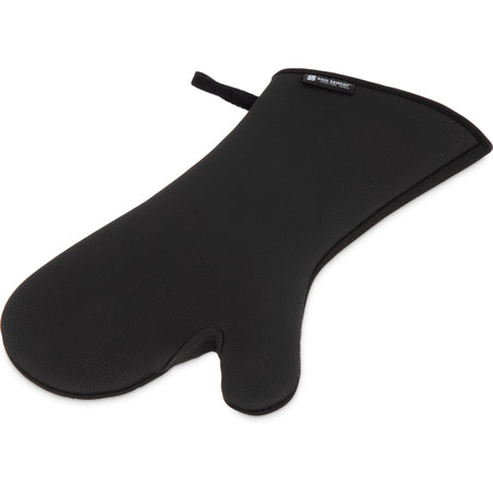 San Jamar UCMX15BK Black Neoprene Ultigrip Oven Mitt - Conventional