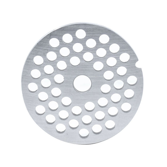 Omcan 11215 #12 One Notch/Round European Style Stainless Steel Hubless Plate, 6mm (1/4")